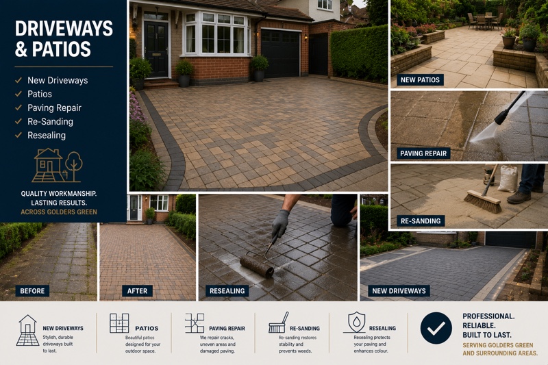 Driveways & Patios in Hampstead by Handyman Hampstead