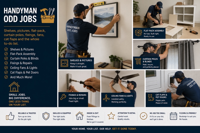 Local handyman at work in Hampstead, North London